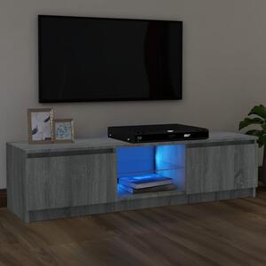 TV Cabinet with LED Lights Grey Sonoma 120x30x35.5 cm