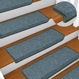 Carpet Stair Treads 15 pcs 65x21x4 cm Green