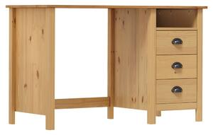 Desk Hill with 3 Drawers 120x50x74 cm Solid Pine Wood