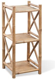 3-Tier Square Bamboo Shelf