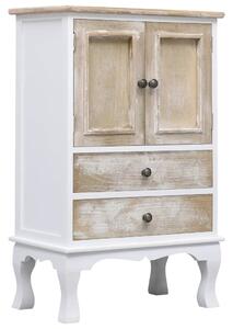 Drawer Cabinet White 50x30x80 cm Wood