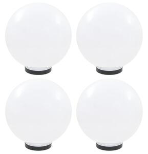 LED Bowl Lamps 4 pcs Spherical 30 cm PMMA