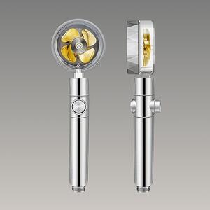 Showery® Turbo Shower Head: High Performance Technology, Gold / With STOP Button