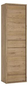 Sholka Wooden Narrow Storage Cabinet With 2 Door 2 Drawer In Oak