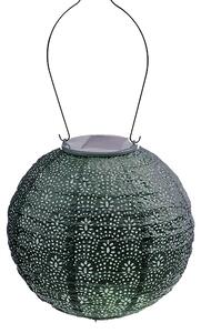 Fallen Fruits Round Fan Solar Lantern Green