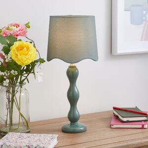 Elsie Tall Scalloped Table Lamp Lilypad