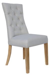 Binko 2x Natural Curved Button Back Chair