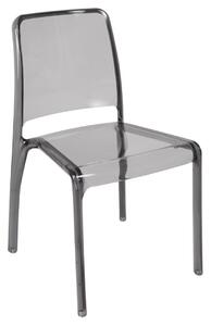 Rewan Set Of Four Spanity Smoked Stackable Chairs