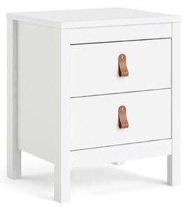 Bartikan Bedside Table 2 drawers in White