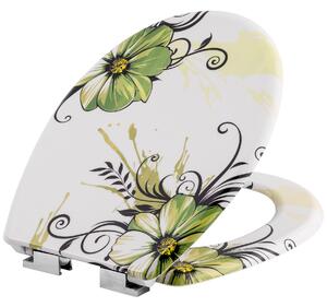 402259 toilet seat with design - flowers