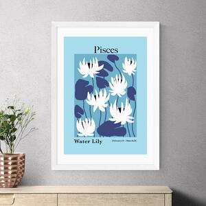 East End Prints Pisces by Miho Art Studio Blue