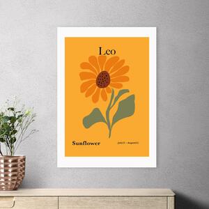 East End Prints Leo by Miho Art Studio Orange