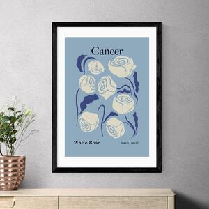 East End Prints Cancer by Miho Art Studio Blue