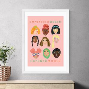 East End Prints Empowered Women Print by Darcie Olley Pink