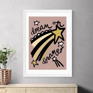 East End Prints Dream Pink by Wonder and Rah Multicoloured