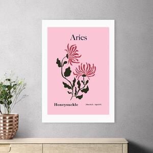 East End Prints Aries by Miho Art Studio Pink