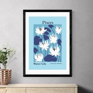 East End Prints Pisces by Miho Art Studio Blue