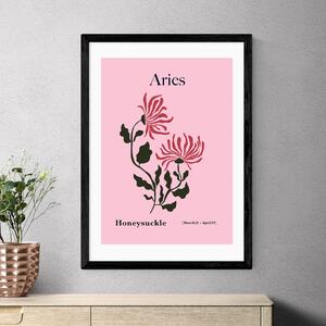 East End Prints Aries by Miho Art Studio Pink