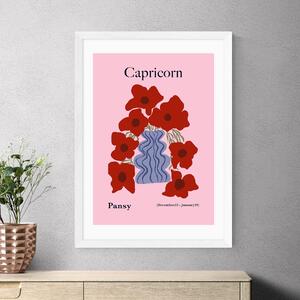 East End Prints Capricorn by Miho Art Studio Pink