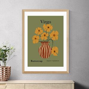 East End Prints Virgo by Miho Art Studio Green