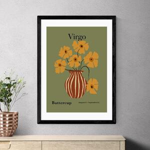 East End Prints Virgo by Miho Art Studio Green