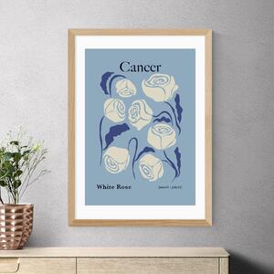 East End Prints Cancer by Miho Art Studio Blue