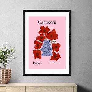 East End Prints Capricorn by Miho Art Studio Pink