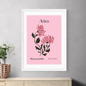 East End Prints Aries by Miho Art Studio Pink