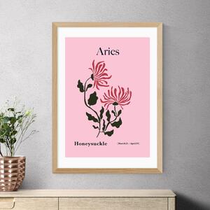 East End Prints Aries by Miho Art Studio Pink