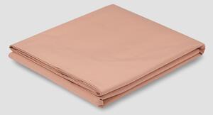 Blush Pink Washed Cotton Percale Flat Sheet | Super King | Piglet in Bed