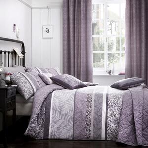 Dreams and Drapes Hanworth Duvet Cover Pillowcase Set Purple