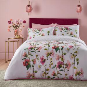 Soiree Layla 200 Thread Count Duvet Cover and Pillowcase Set Pink