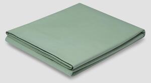 Mellow Green Washed Cotton Percale Flat Sheet | King | Piglet in Bed