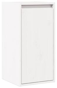 Wall Cabinet White 30x30x100 cm Solid Pinewood