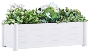 Garden Raised Bed PP White 100x43x35 cm