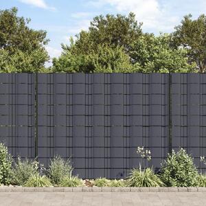 Garden Privacy Screen PVC 70x0.19 m Dark Grey