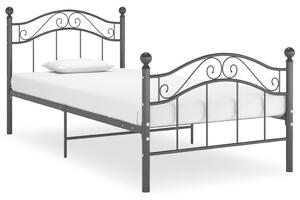 Bed Frame without Mattress Black Metal 90x200 cm