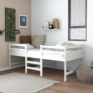 Bed Frame without Mattress White 90x200 cm Solid Wood Pine