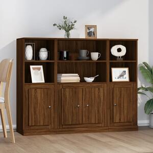 Highboards 3 pcs Brown Oak Engineered Wood