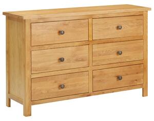 Chest of Drawers 105x33.5x73 cm Solid Oak Wood