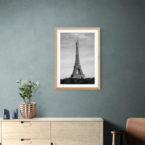 East End Prints Eiffel Tower, Pairs (Monochrome) I Print by 1x Gallery Black and white