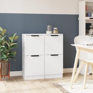 Sideboards 2 pcs White 30x30x70 cm Engineered Wood