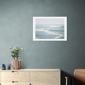 East End Prints It Comes In Waves Print by Oh Fine! Art Blue