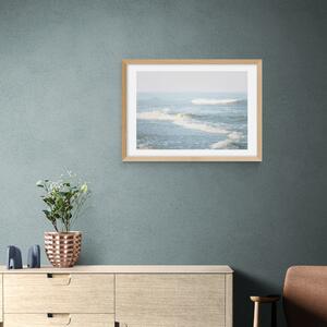 East End Prints It Comes In Waves Print by Oh Fine! Art Blue