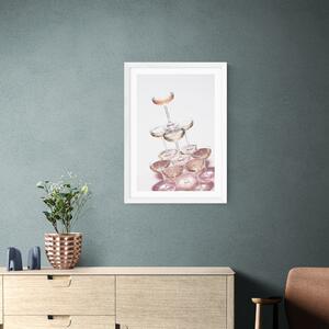 East End Prints Champagne I Print by 1x Gallery Pink