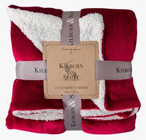 Wrap-Up Sherpa Throw in Red
