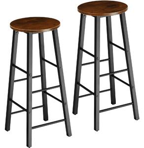 404348 2 bar stools keynes - industrial dark