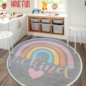 Round Pastel Rainbow Play Mat | Scribbler