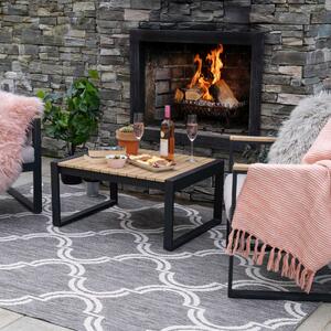 Trellis Grey Indoor Outdoor Area Rug | Decker