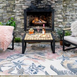 Luxury Pink Floral Indoor Outdoor Rug | Paradise